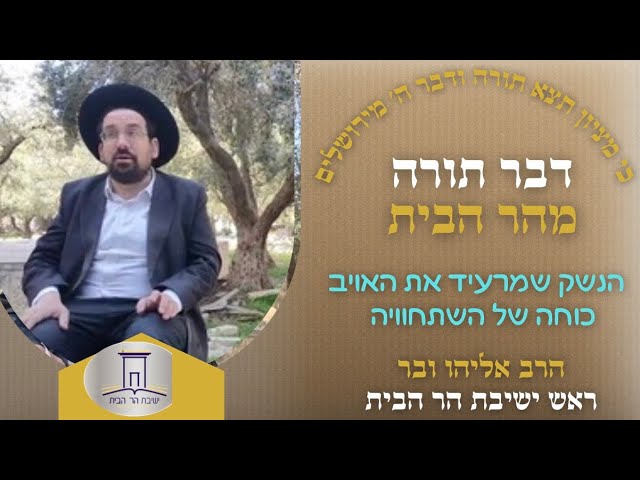 הנשק שמרעיד את האויב: כוחה של השתחוויה בהר הבית | הרב אליהו ובר
