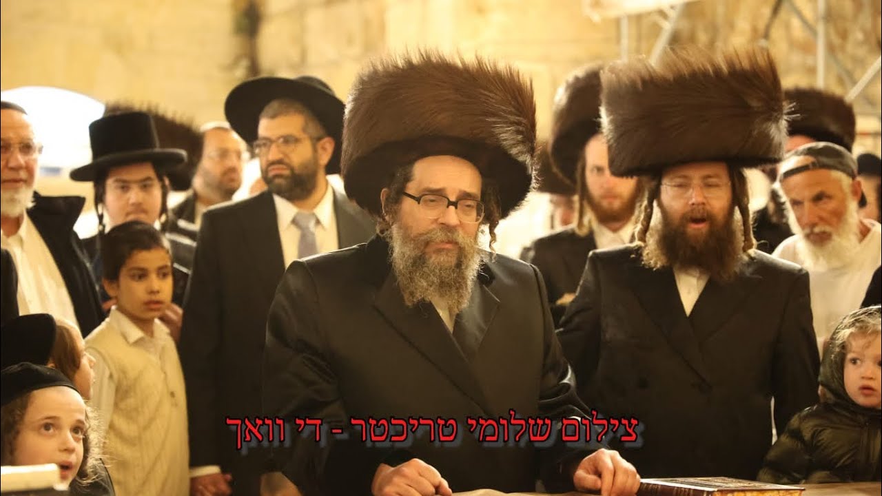 Skulen Yerushalayim Rebbe Praying At The Western Wall | האדמו"ר מסקולען ירושלים שליט"א בכותל המערבי