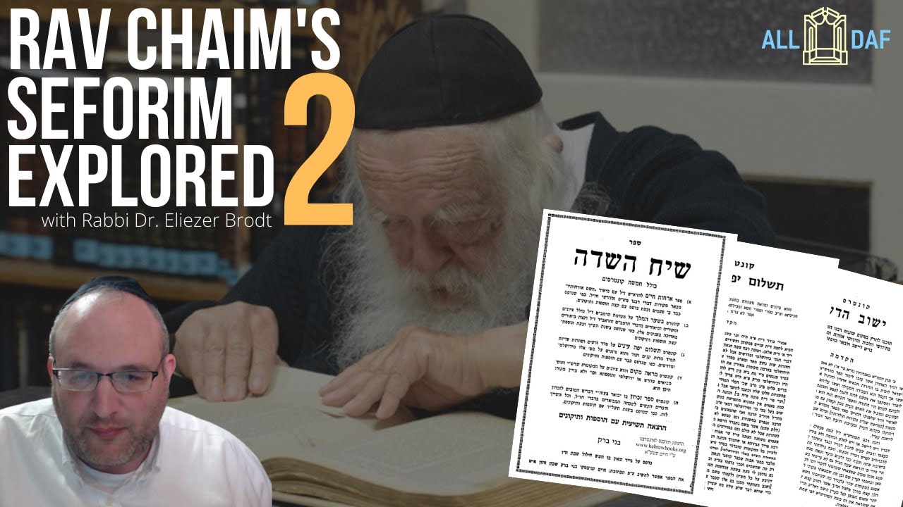 Rav Chaim's Seforim Explored with Rabbi Dr. Eliezer Brodt (Part 2)