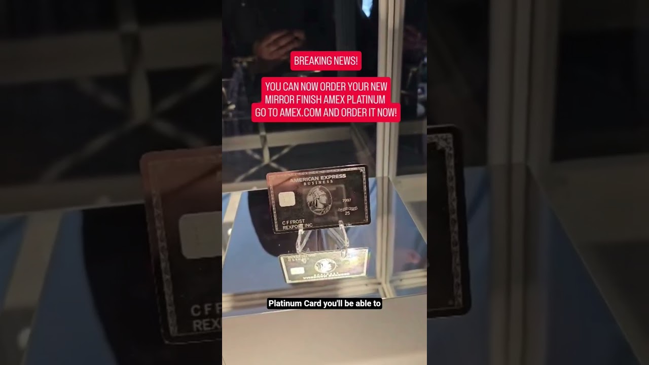 BRAND NEW AMEX PLATINUM CARD DESIGN!