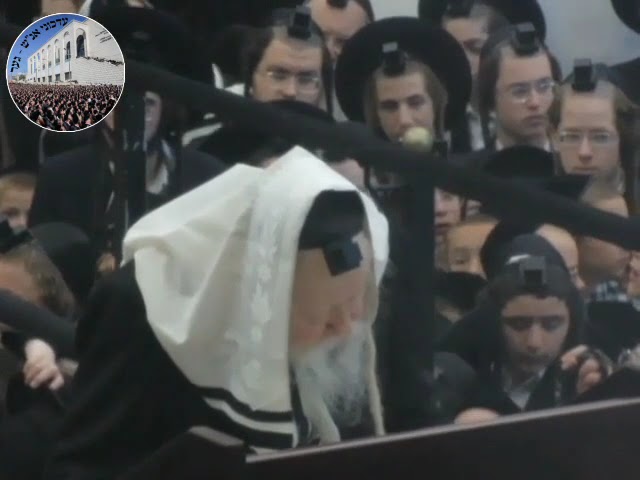 Gerer Rebbe Saying Kaddish on his mother's Yahrtzeit 21 Tammuz 5785