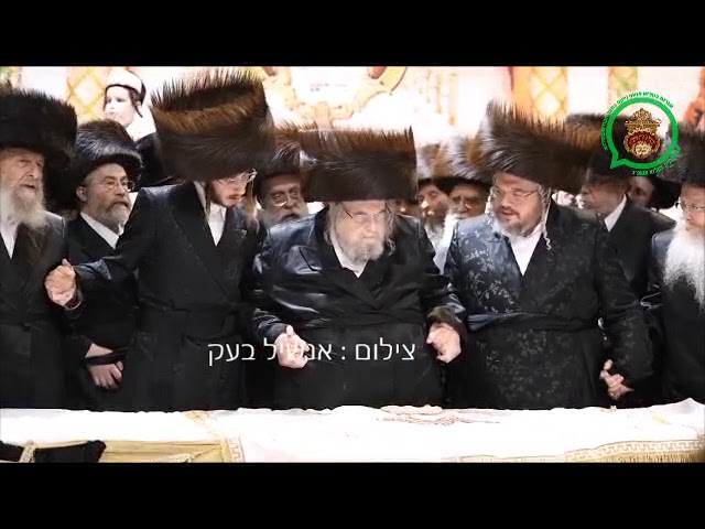 Belzer Rebbe At Sheva Brochos For His Grandson - Sivan 5783