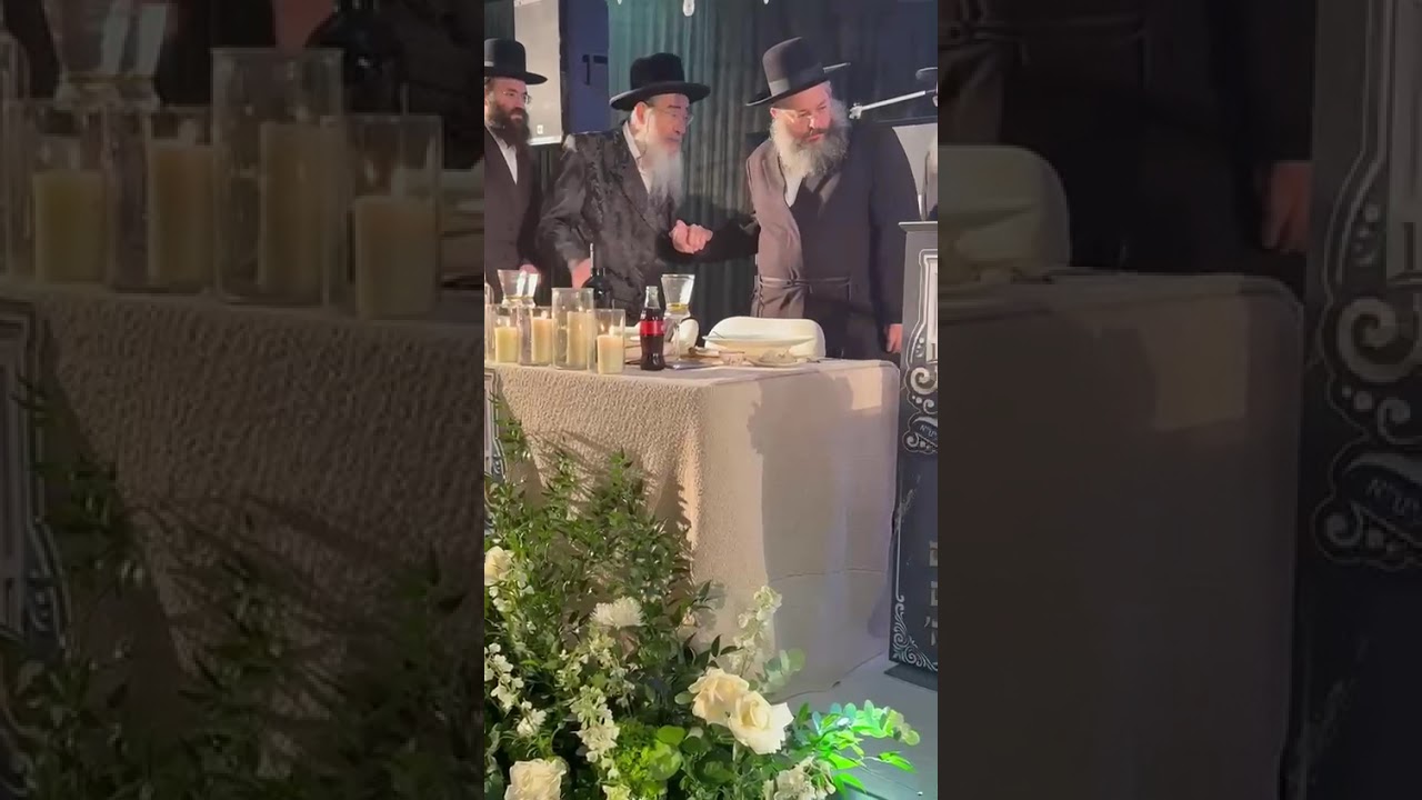 Aleksander Rebbe Entering Fundraising Dinner In Switzerland - Kislev 5786