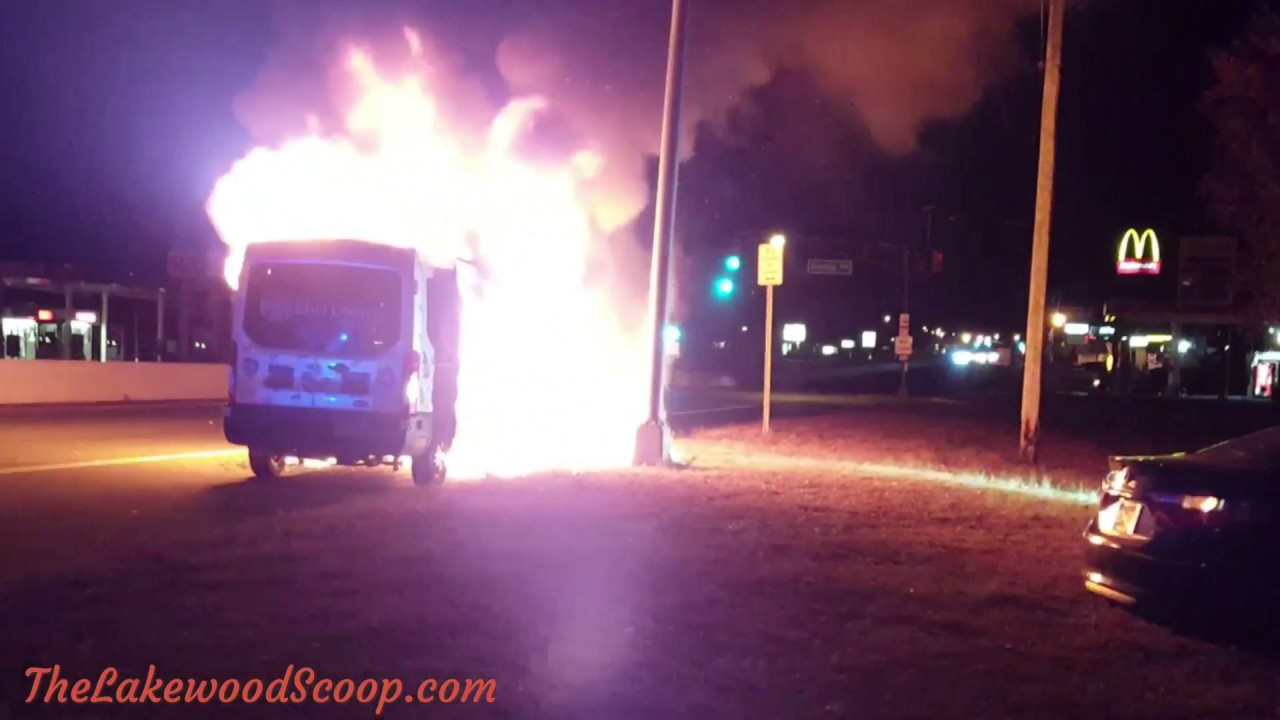 Chai Lifeline Lakewood van bursts into flames
