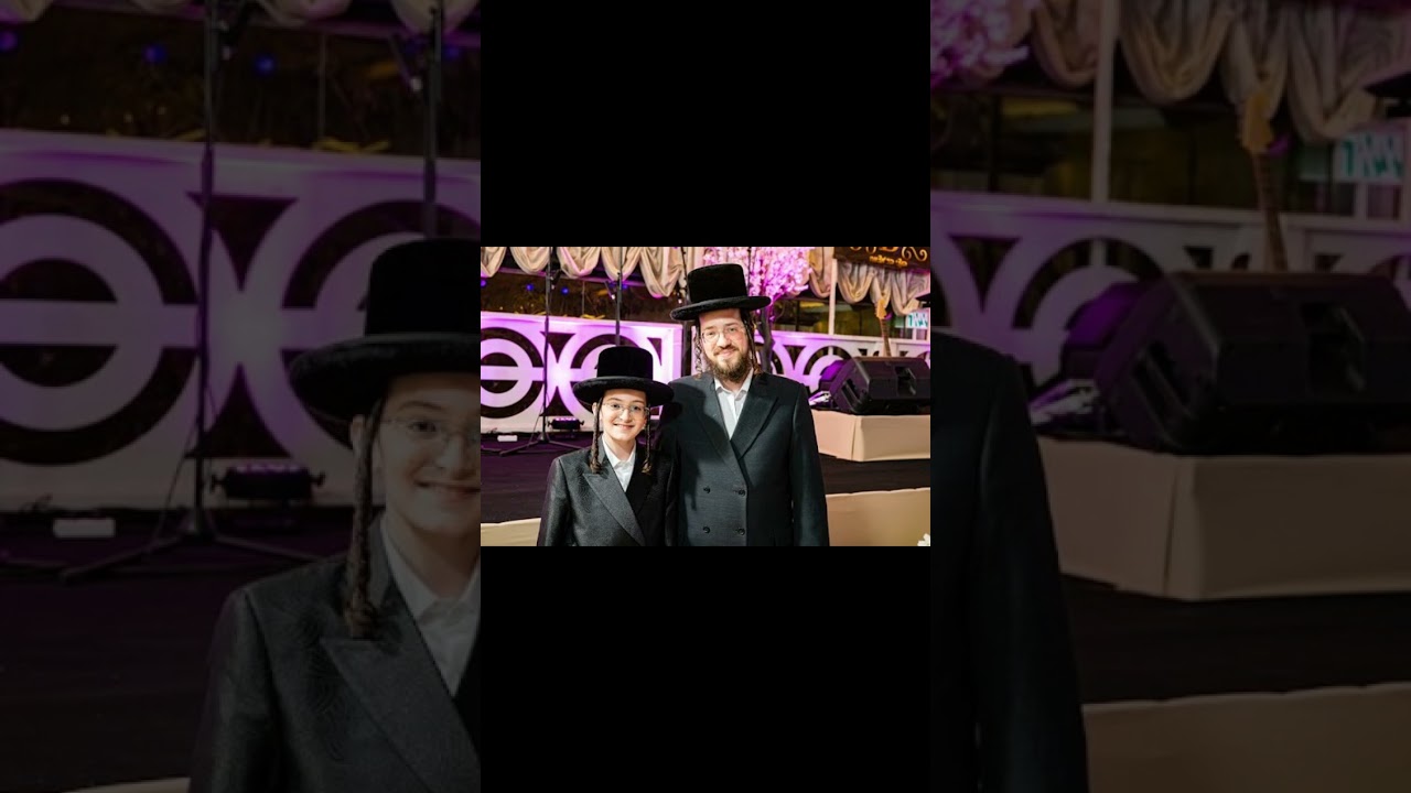 תמונות מהבר מצווה של ‏בחור ‏הפלא בנצי קלצקין