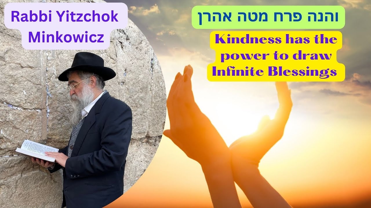 Kindness has the Power to Draw Infinite Blessings והנה פרח מטה אהרן Kabalah Rabbi Yitzchok Minkowicz