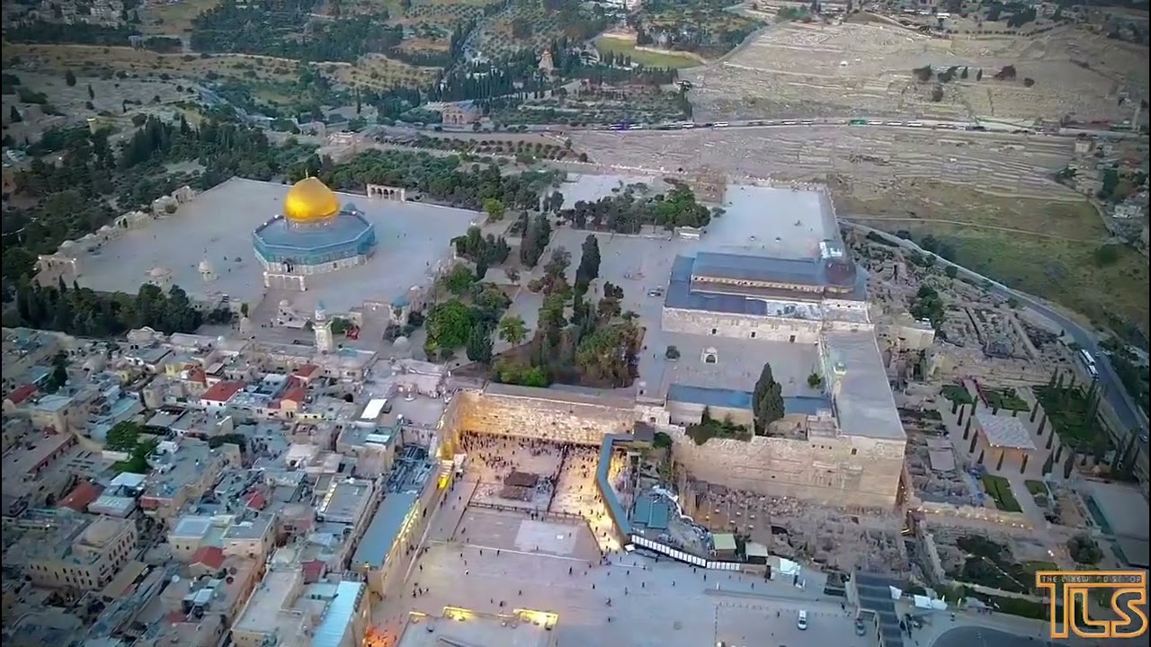 Drone video of Kosel western wall and Makom Hamikdash - TLS Kosherline