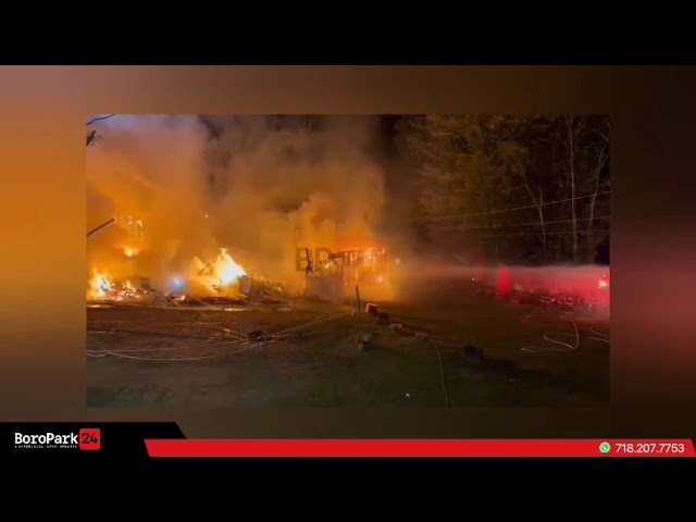 Major Fire Burns Down Multiple Structures in Kalish Camp