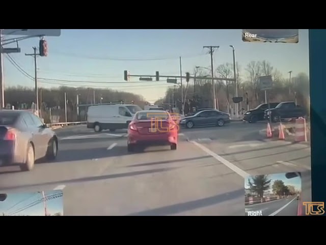Dashcam video of accident