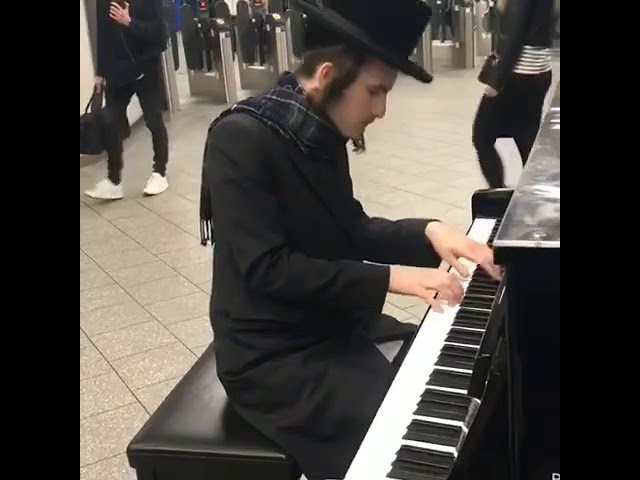 Playing Pirates of the Caribbean’s in Kings Cross train station