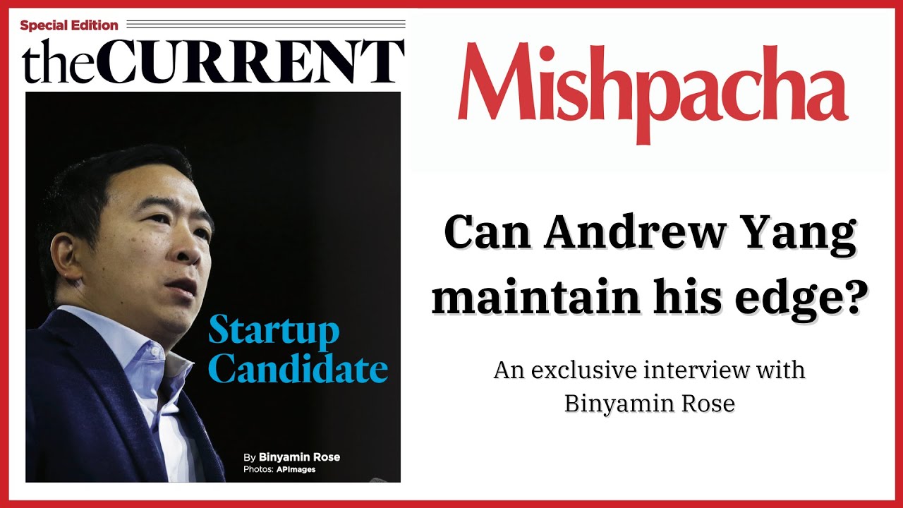 Andrew Yang talks to Mishpacha's Binyamin Rose