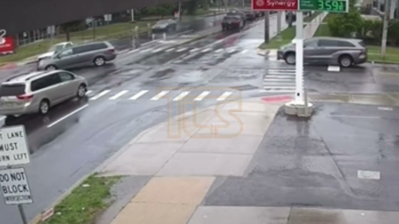 Surveillance video accident Rt. 9
