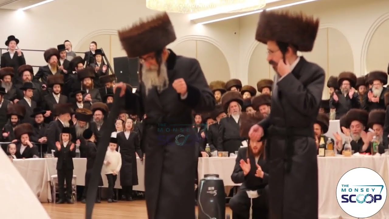 כ"ק אדמו"ר מסקולען שליט"א בשמחת בית סקולען באולם תפארת עלקא בבנין בנות ישראל ויזניץ בעיר מאנסי חלק ו