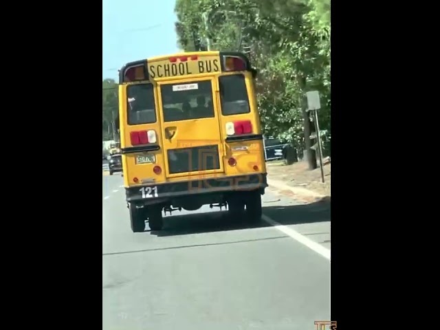 Dangerous action on school bus