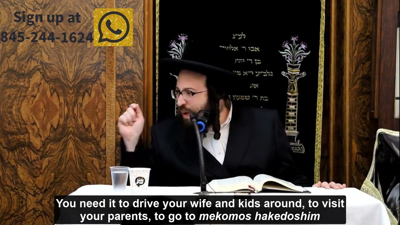 Rabbi Yoel Roth - Your house, car, money, its all spiritual