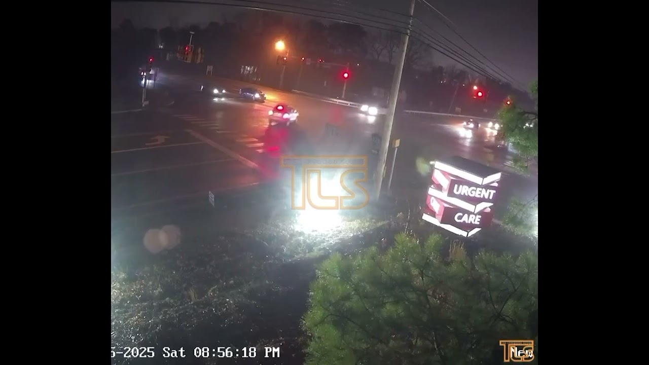 Accident caught on surveillance video