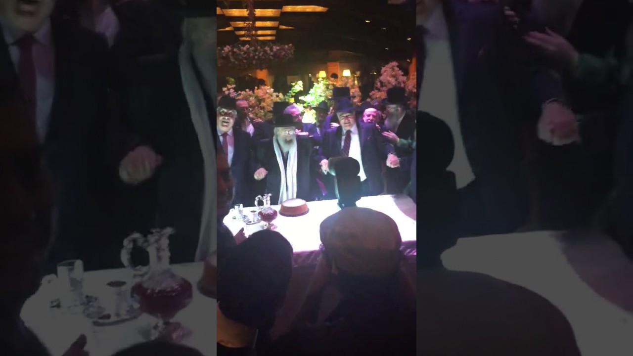 Pinsk-Karlin Rebbe Dancing At The Muller - Gehler Wedding - Cheshvan 5777