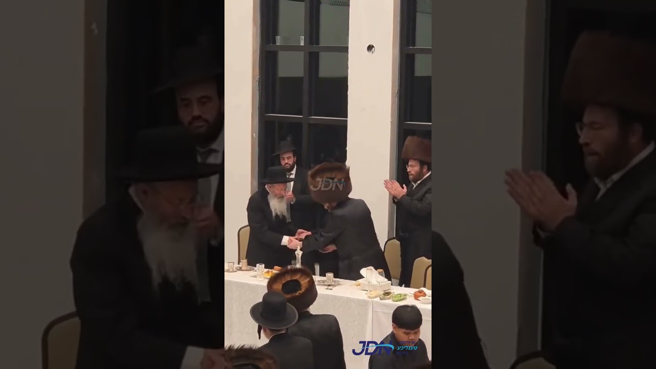 הגר"מ קאטלער ר"י לעיקוואד אין א טאנץ ביים שבע ברכות פון הכלה בת האדמו"ר מראחמיסטריווקא אוק ענד וויין