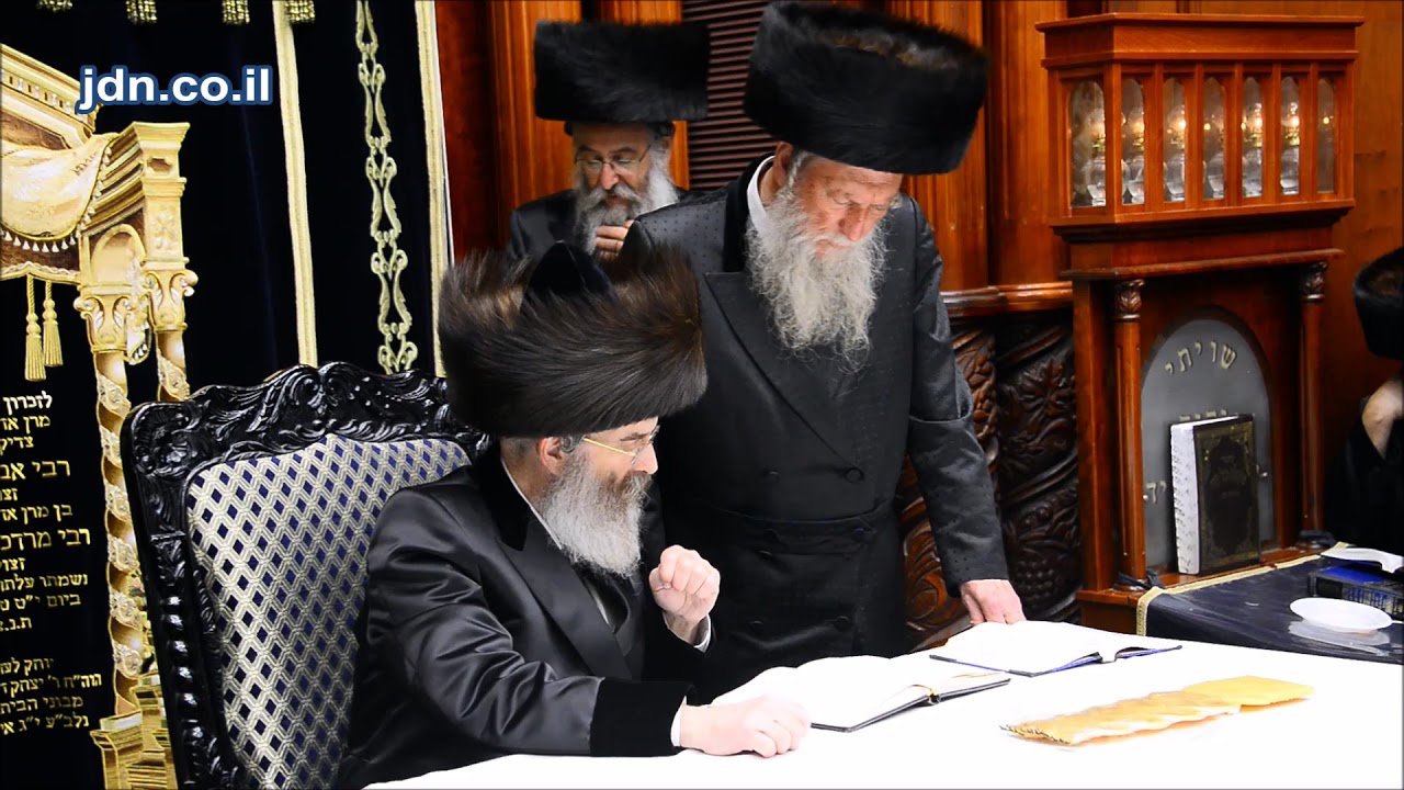 Sadigerer Rebbe Commemorating His Father's Yahrtzeit - Nissan 5778