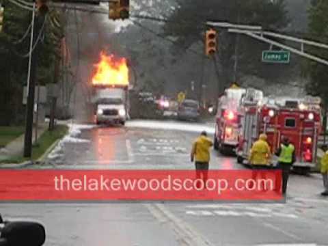 Massive truck fire route 9 james