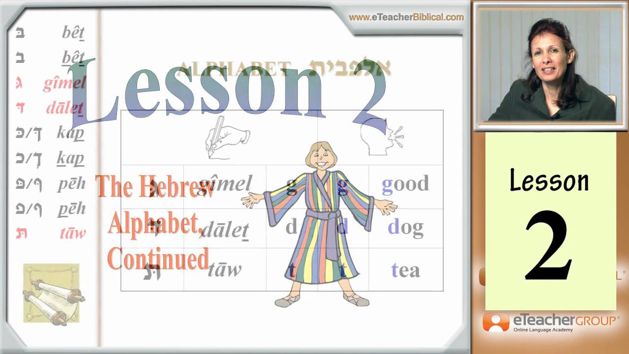 Learn Biblical Hebrew - lesson 2 - Hebrew AlefBet part 2 | by eTeacherBiblical.com