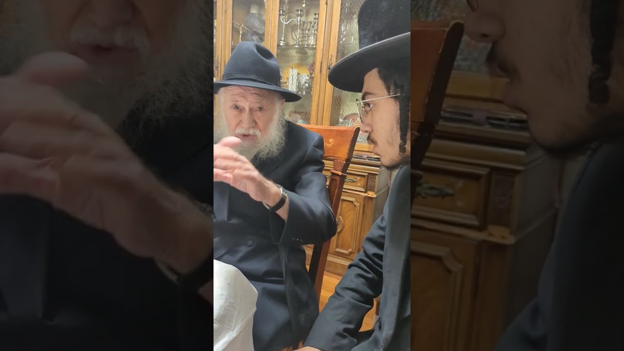 Reb Aron Dalfin singing a cantorial tune at Dalfin Chanuka party, 2024 w Yossi Pechenik - RC Dalfin