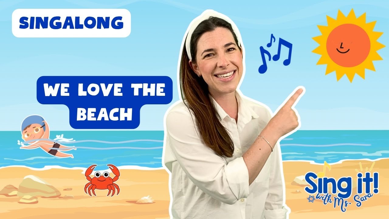 Sing a Song About the Beach | Wheels on the Bus Tune | Songs with Ms. Sara #toddlersongs