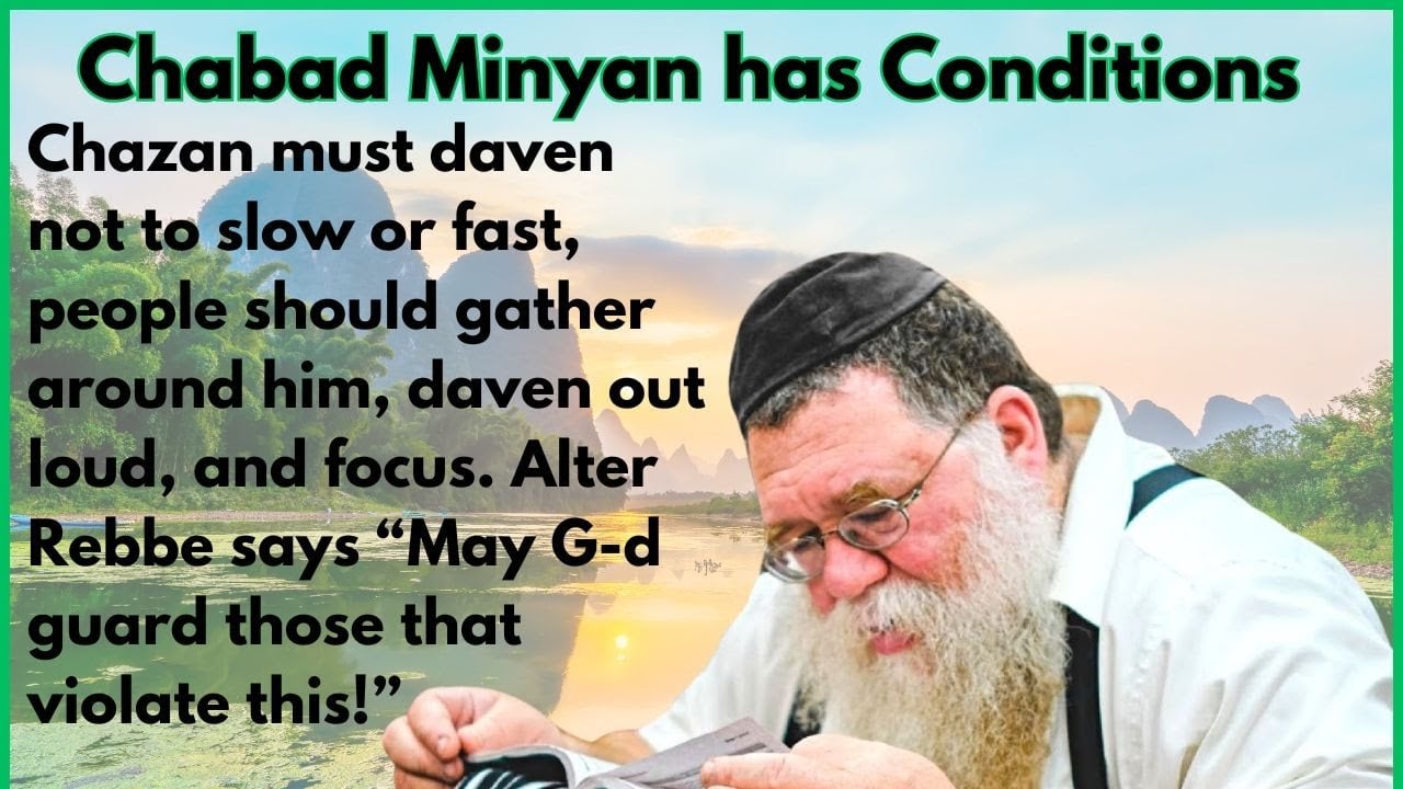 Tanya Kuntres Acharon 9a- Davening together, loud, around Chazan, not too fast or slow- RC Dalfin