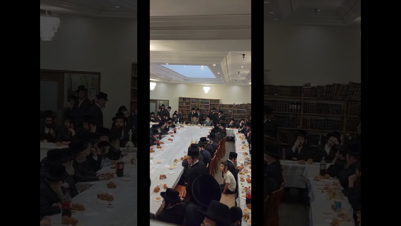 Motzei 9 Av With Viznitz Rebbe Of Montreal Joined By His Brother From London