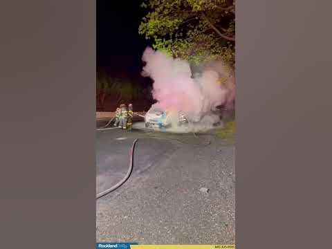 Vehicle fire on the NYS Thruway southbound near Exit 14A