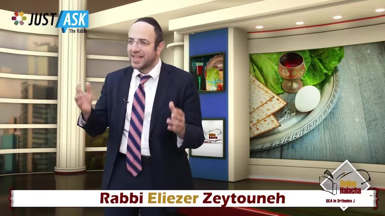 Passover: What Can We Learn from Pesach, Matzah & Marror? - Rabbi Eliezer Zeytouneh