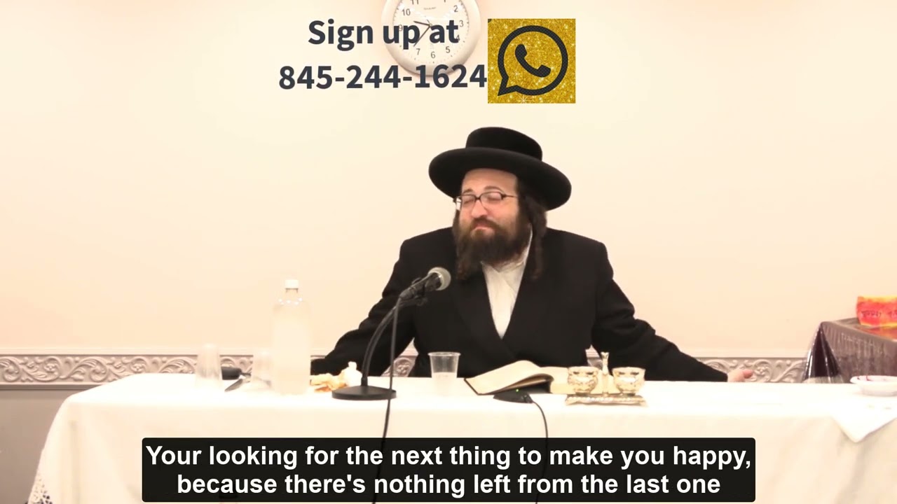 Rabbi Yoel Roth - How do I achieve happiness?