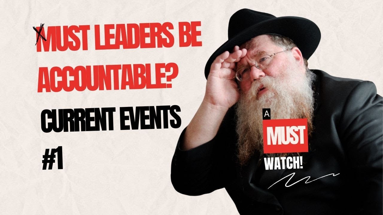Leaders are accountable & inappropriate behavior isn't acceptable - Rabbi Chaim Dalfin