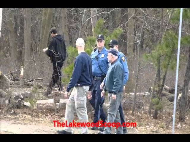 Inspection Department with Police Serve Violation Notices to Tent City Founder in Lakewood