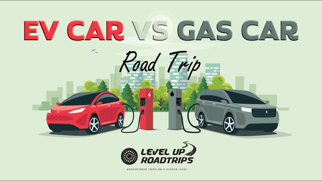 Road trip with EV Car vs Gas Car | Yiddish