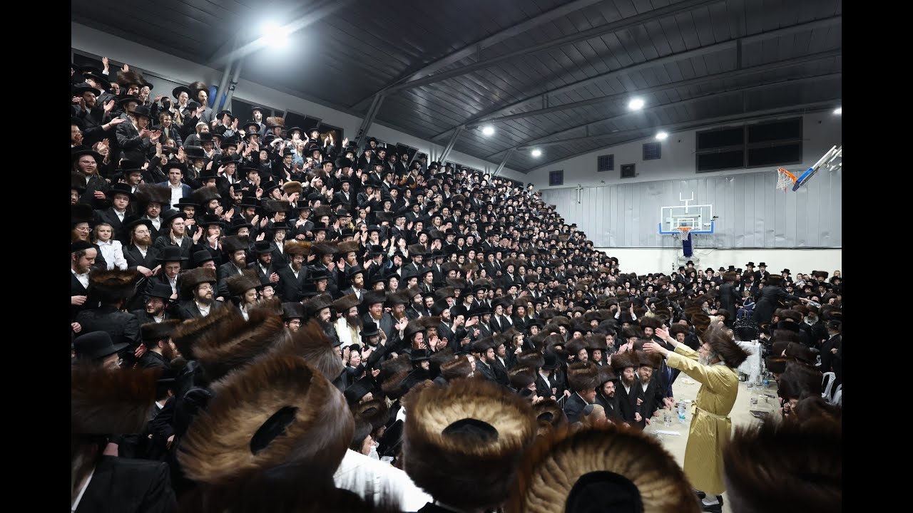 שמחת הפארשפיל פון החתן בן הגה"צ רבי אלימלך בידערמאן מיט הכלה אייניקל פון האדמו"ר מצאנז