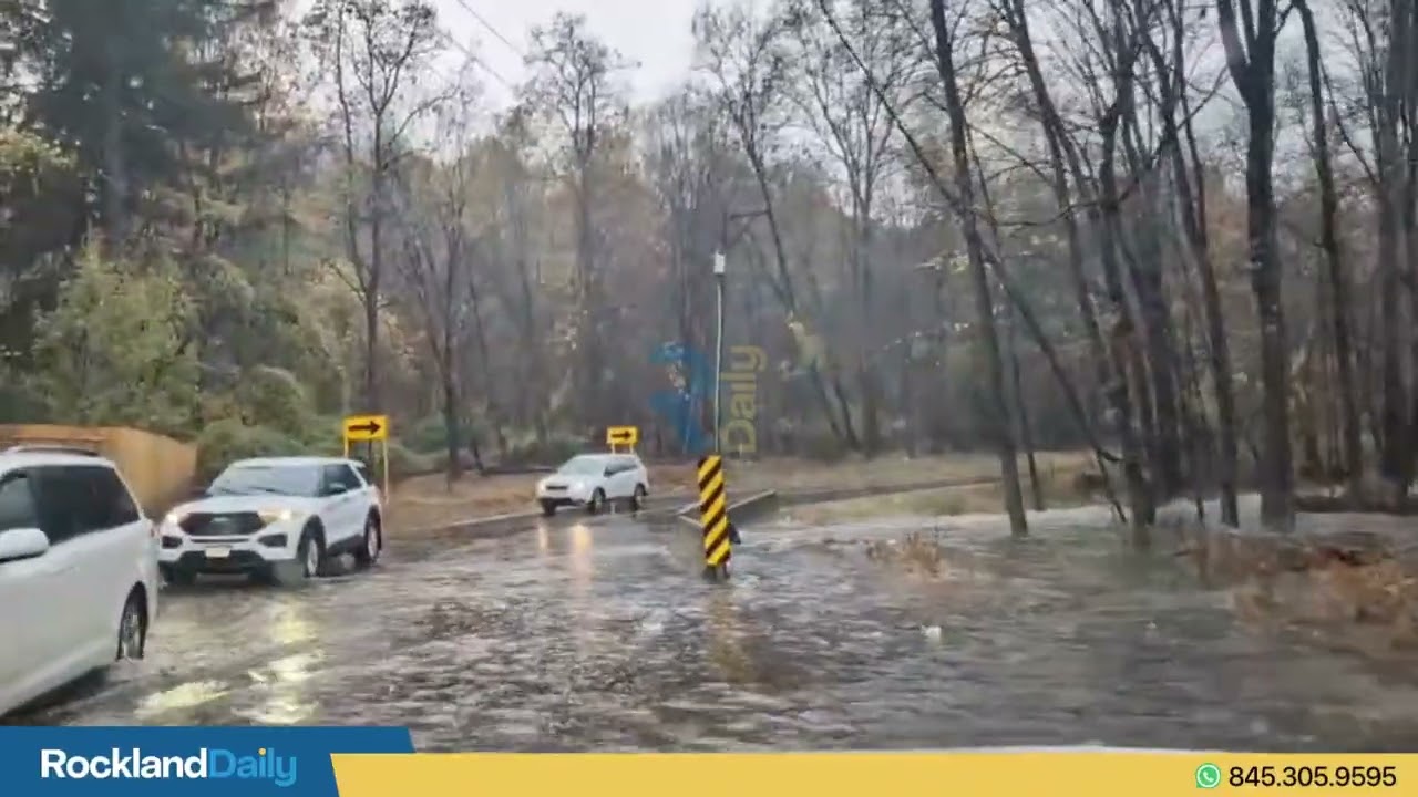 Heavy flooding around Monsey