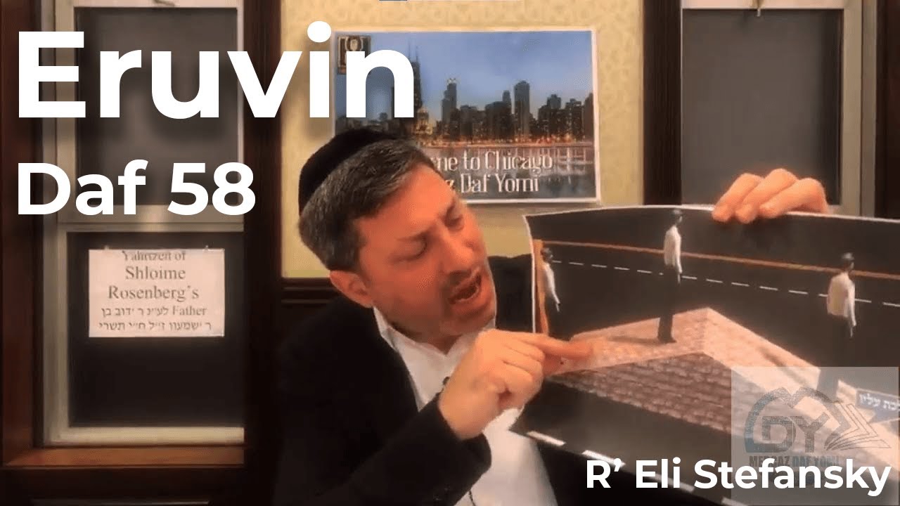 Daf Yomi Eruvin Daf 58 by R’ Eli Stefansky