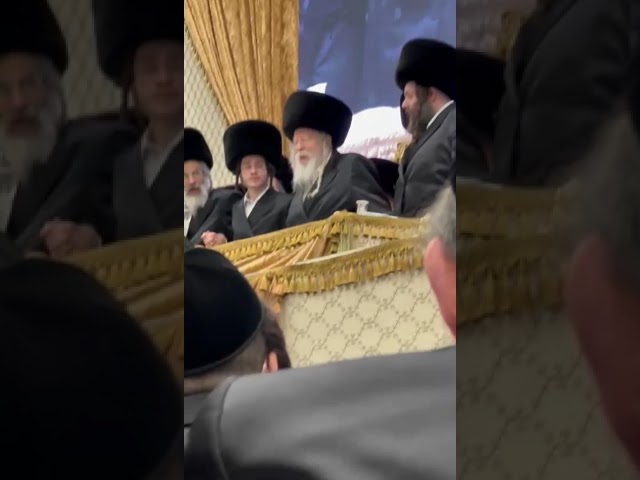 Gerer Rebbe Dances at His Einikel's Wedding - Kislev 5785
