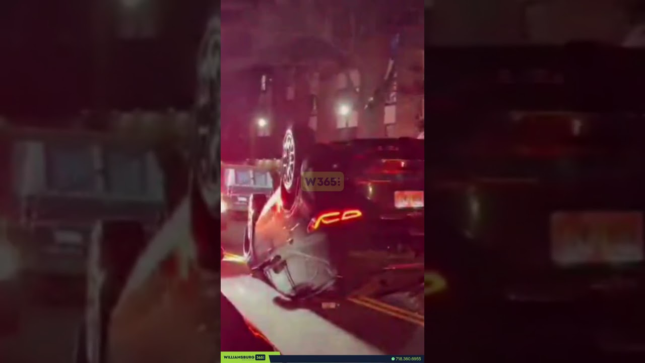 Overturned Vehicle Crash on Gates Ave