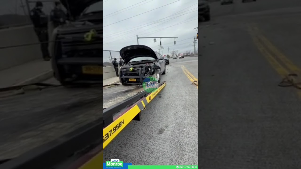 Unmarked state trooper was involved in a car accident on the Route 94 overpass