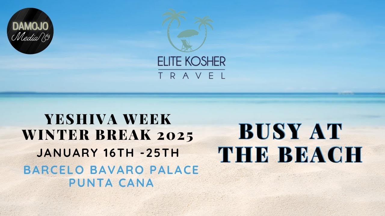 Elite Kosher Travel - Busy at the Beach