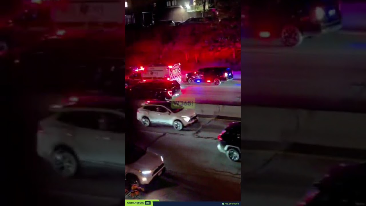Serious crash reported on the BQE near Lee Ave with a patient trapped inside a vehicle.