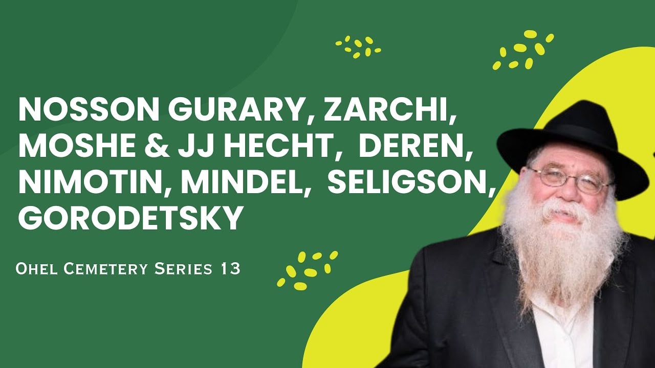Ohel#13-Nsn Gurary, Zarchi, Moshe & JJ Hecht, Deren, Nimotin, Mindel, Seligson, Gorodetsky-RC Dalfin