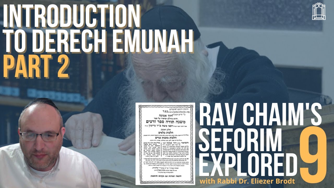 Introduction To Derech Emunah (2) - Rav Chaim's Seforim Explored (Part 9)
