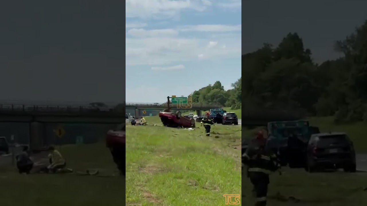 Double overturn accident on the GSP