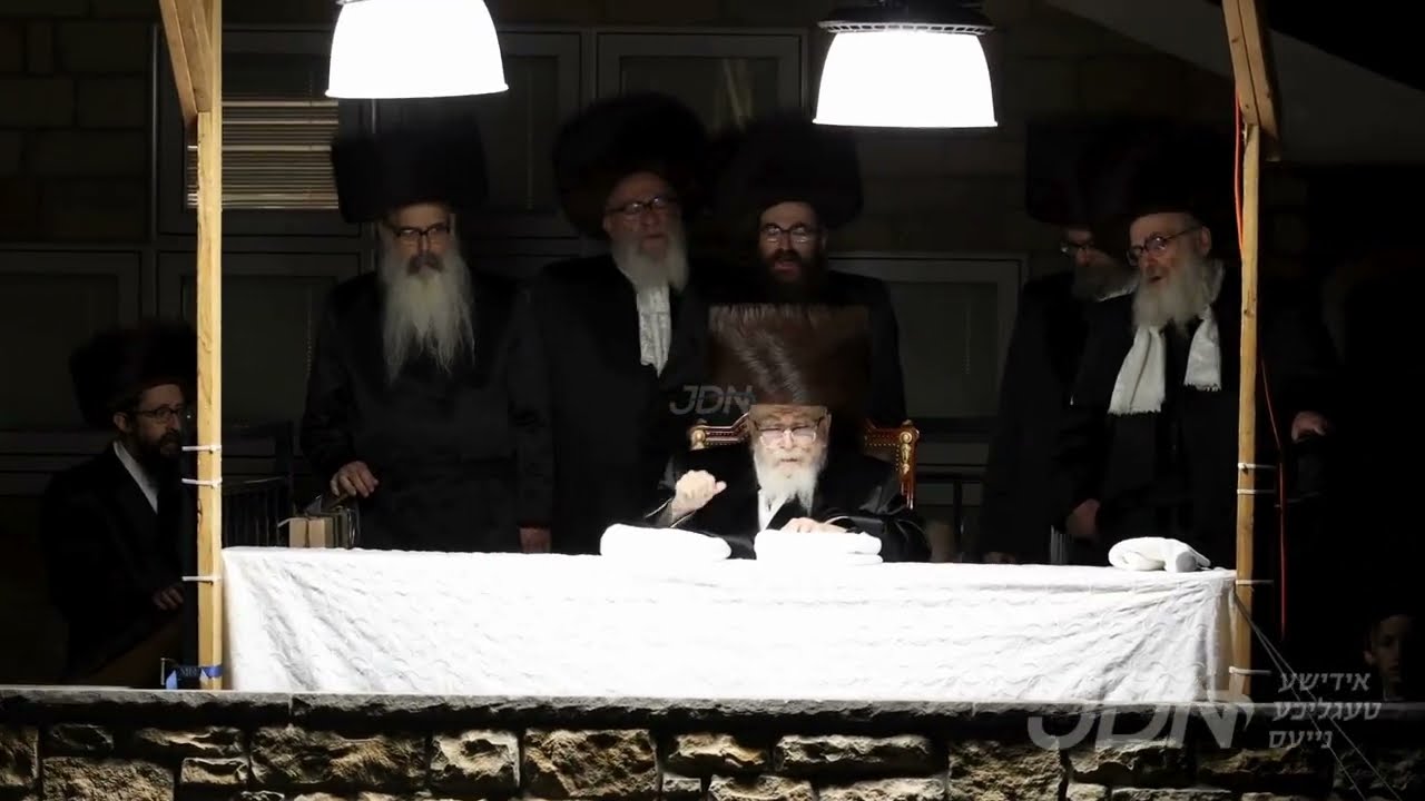 האדמו"ר מסקווירא ביים באגלייטן מוצאי יום כיפור