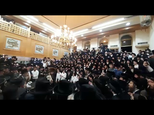 מעמד הכנסת ספר תורה אריינגעגעבן צו בית המדרש סאדיגורא אין ירושלים