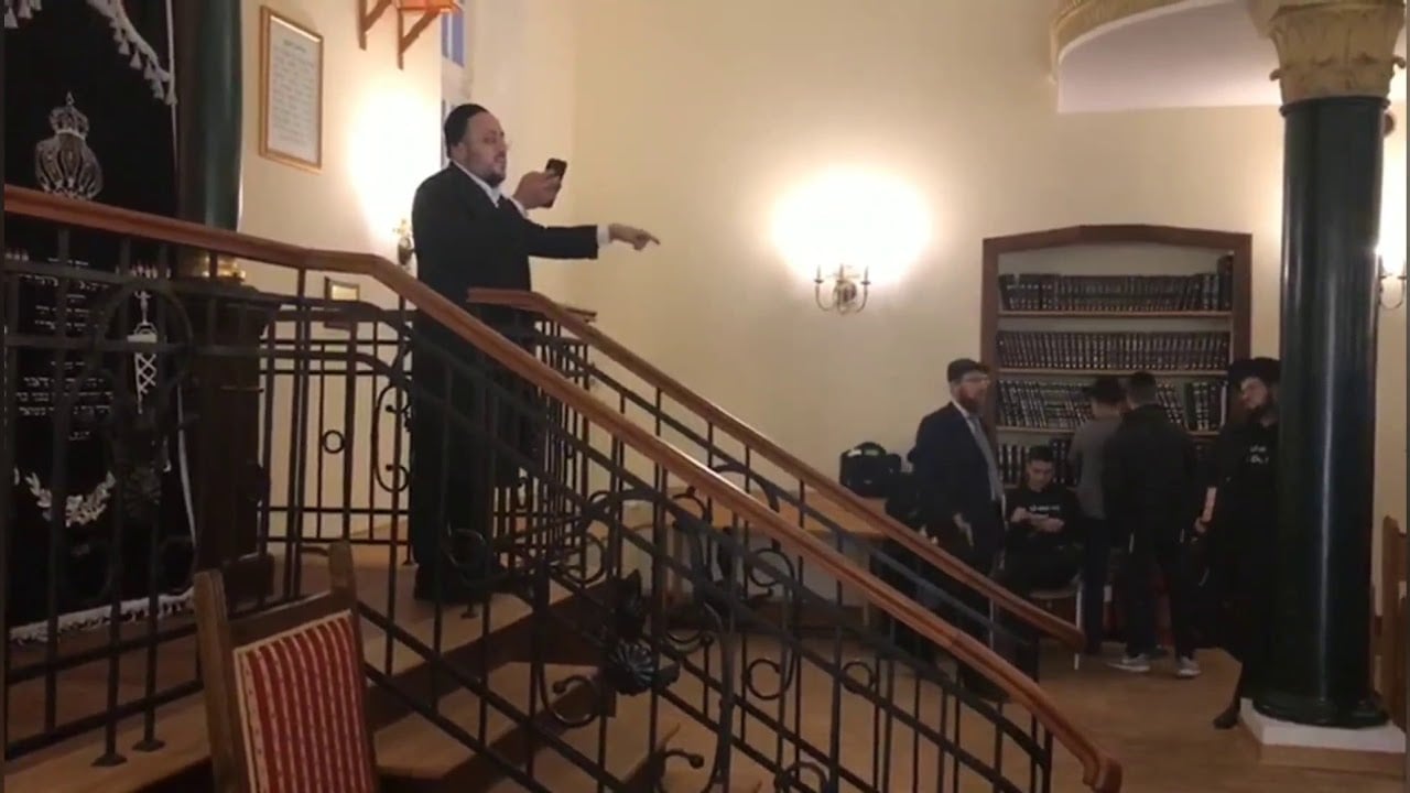 Lipa Schmeltzer In Poland With Rabbi Center Yeshiva