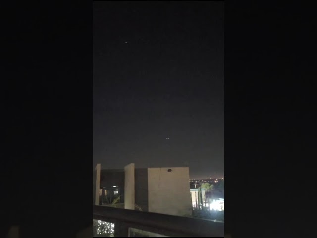 Hamas Missile & Iron Dome Near Airplane In Israel